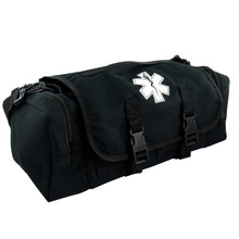 Load image into Gallery viewer, First Aid Responder Emergency Star of Life Logo Medical EMS Bag with Zippered Pockets &amp; Shoulder Straps
