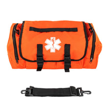 Load image into Gallery viewer, First Aid Responder Emergency Star of Life Logo Medical EMS Bag with Zippered Pockets &amp; Shoulder Straps