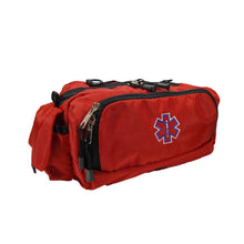 Load image into Gallery viewer, LINE2design Deluxe First Aid Nylon Star of Life Logo Fanny Pack EMT Paramedic Bag With Internal Pockets