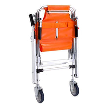 Load image into Gallery viewer, LINE2design Emergency Evacuation 2 Wheel Stair Chair Lift EMS Quick Release Buckle with Patient Restraint Straps &amp; Front-Back Handles